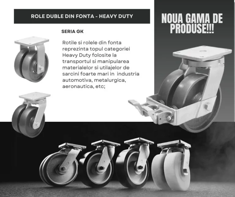 Role duble din fonta - HEAVY DUTY