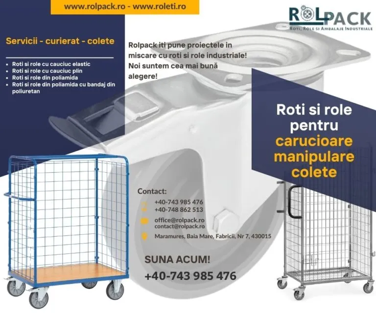 Roti si role pentru pentru servicii de curierat si manipulare colete